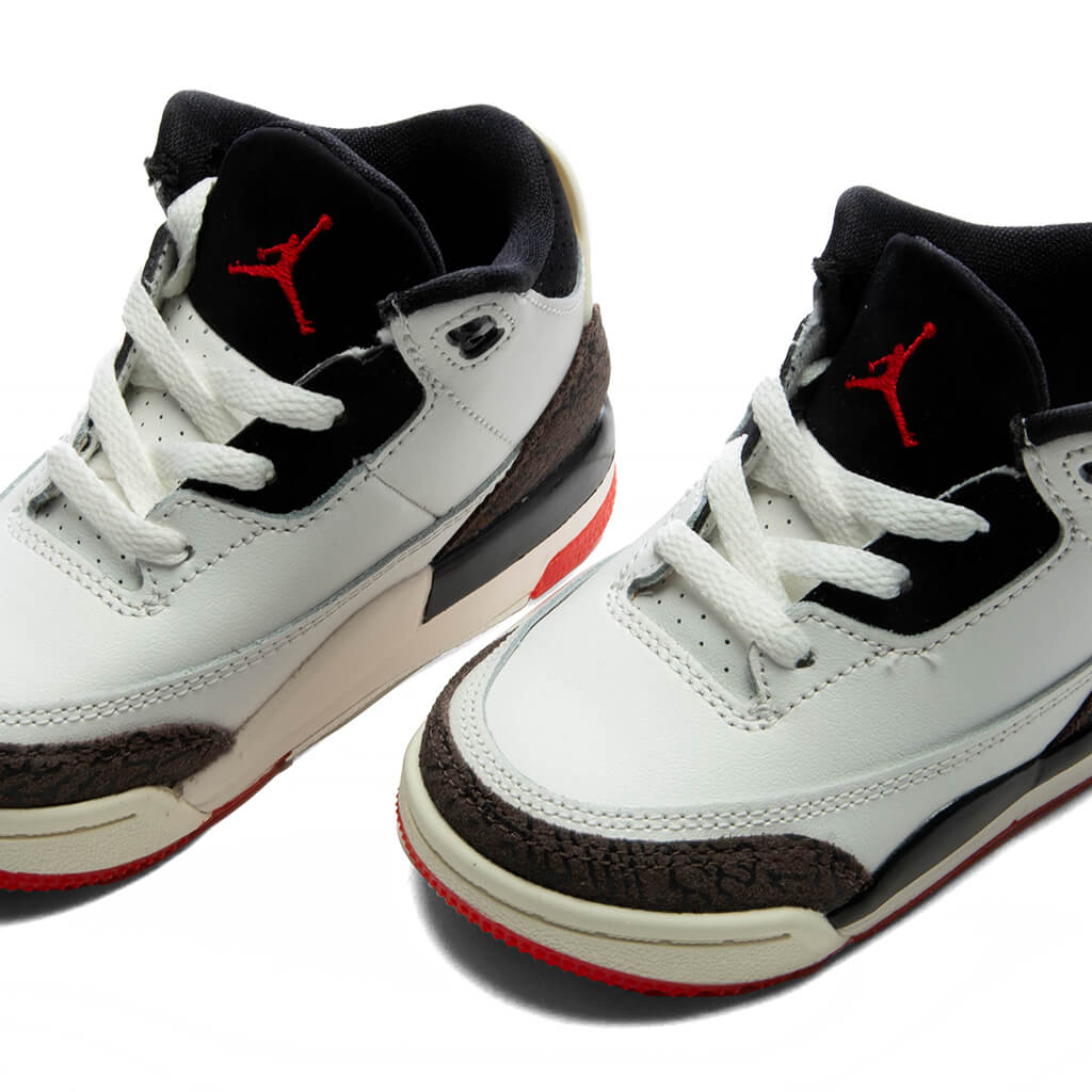 Air Jordan 3 Retro OG 'World's Best Dad' (TD) - Sail/Black/University Red/Pale Ivory